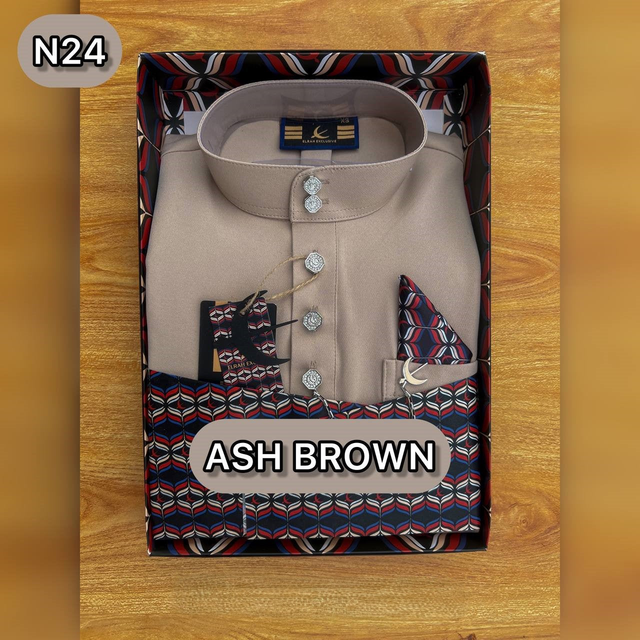 BAJU MELAYU ULTIMATE 2.0 (ASH BROWN)
