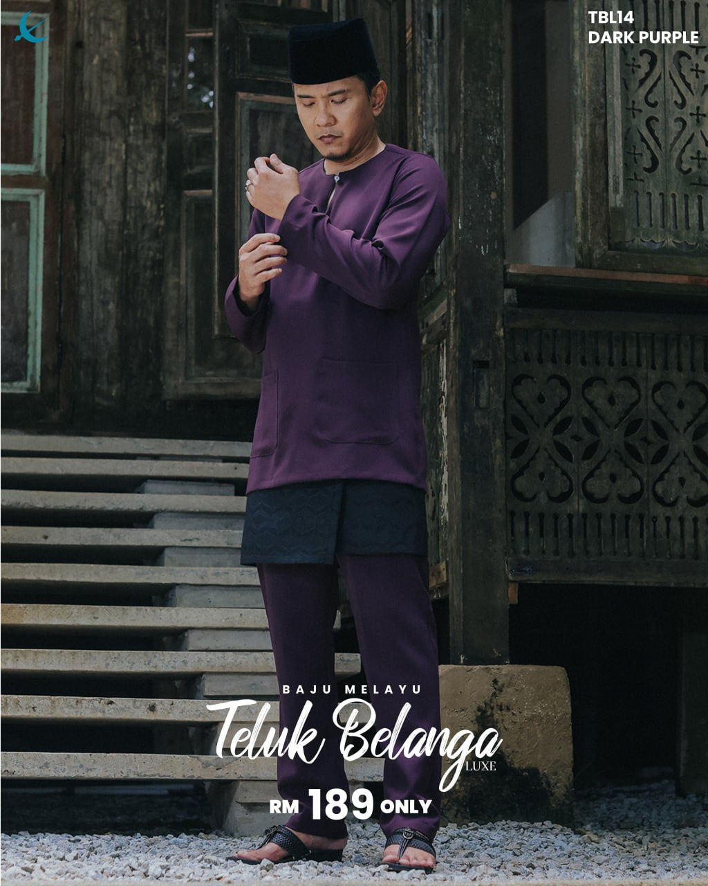 BM TELUK BELANGA LUXE (DARK PURPLE)