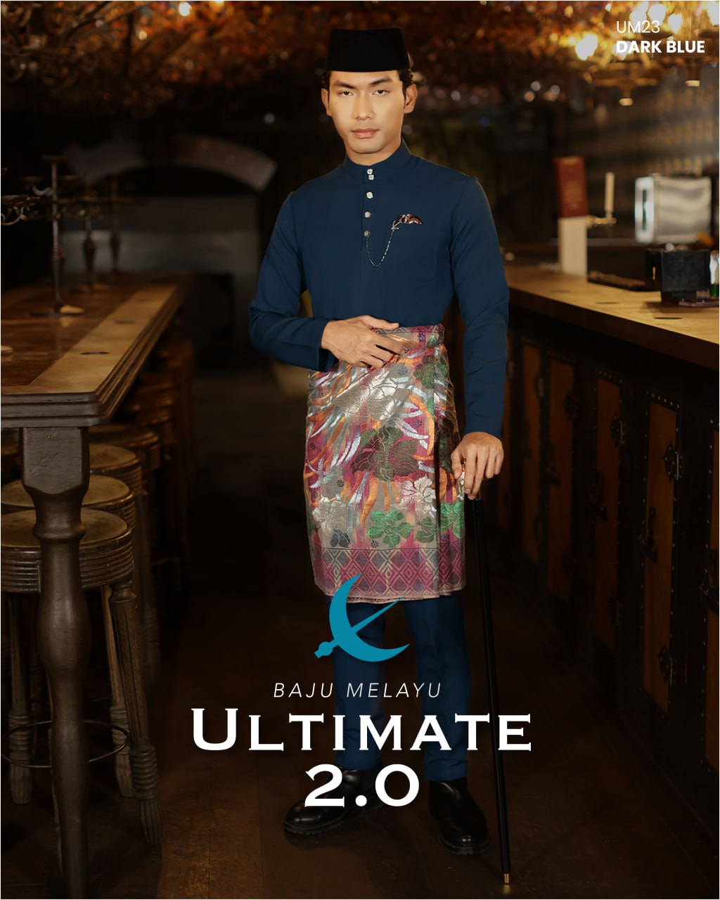 BAJU MELAYU ULTIMATE 2.0 (DARK BLUE)