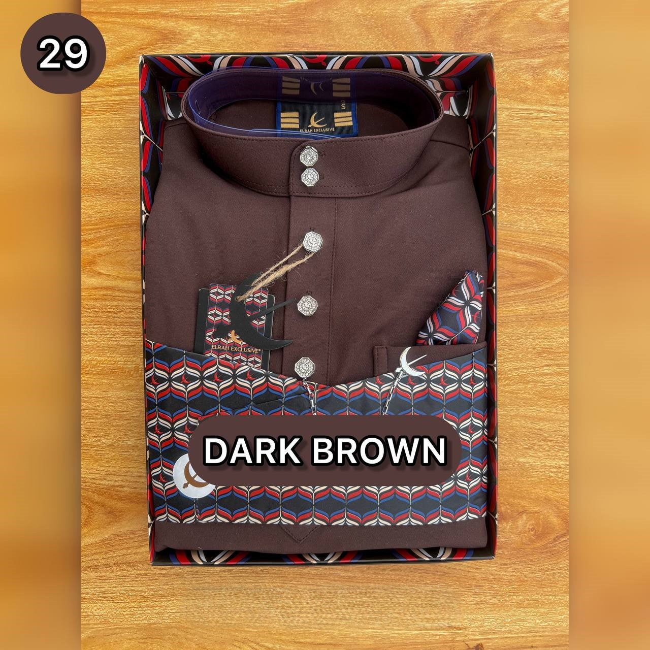BAJU MELAYU ULTIMATE 2.0 (DARK BROWN)