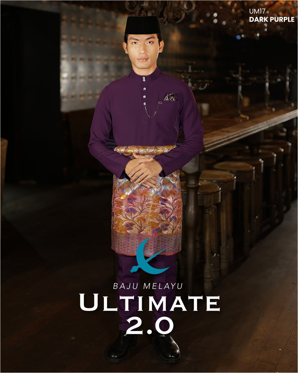 BAJU MELAYU ULTIMATE 2.0 (DARK PURPLE)