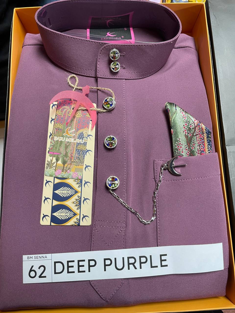 BAJU MELAYU SENNA (DEEP PURPLE)
