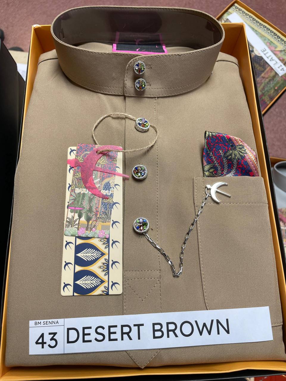 BAJU MELAYU SENNA (DESERT BROWN)