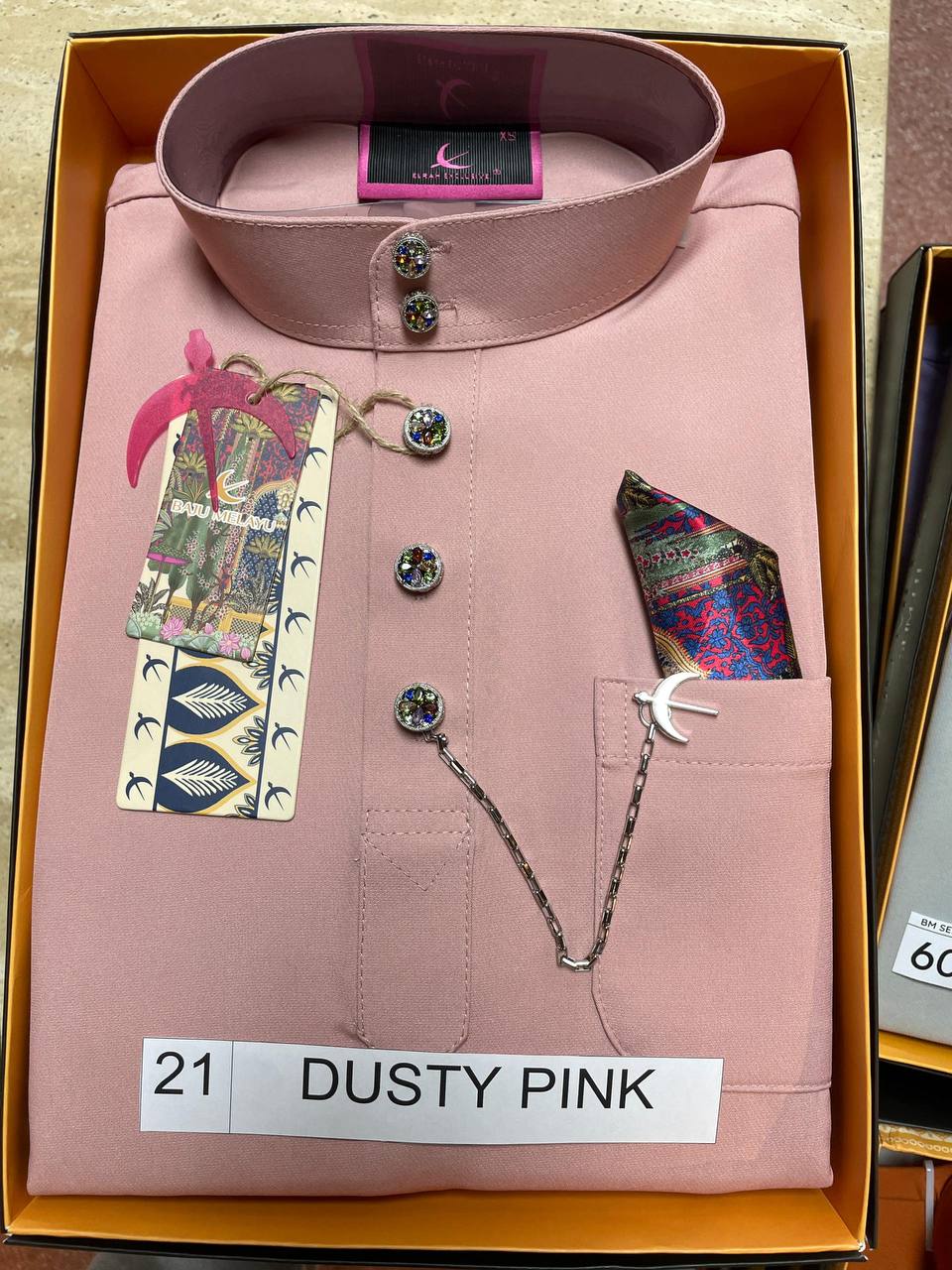 BAJU MELAYU SENNA (DUSTY PINK)