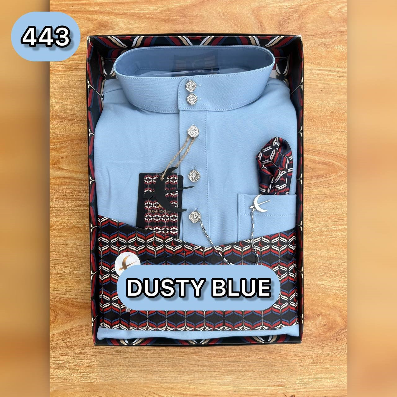 BAJU MELAYU ULTIMATE 2.0 (DUSTY BLUE)