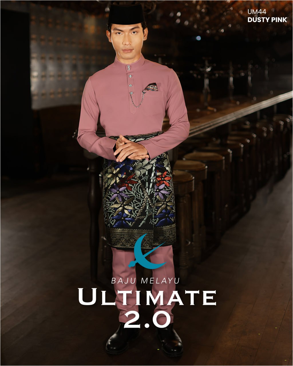 BAJU MELAYU ULTIMATE 2.0 (DUSTY PINK)