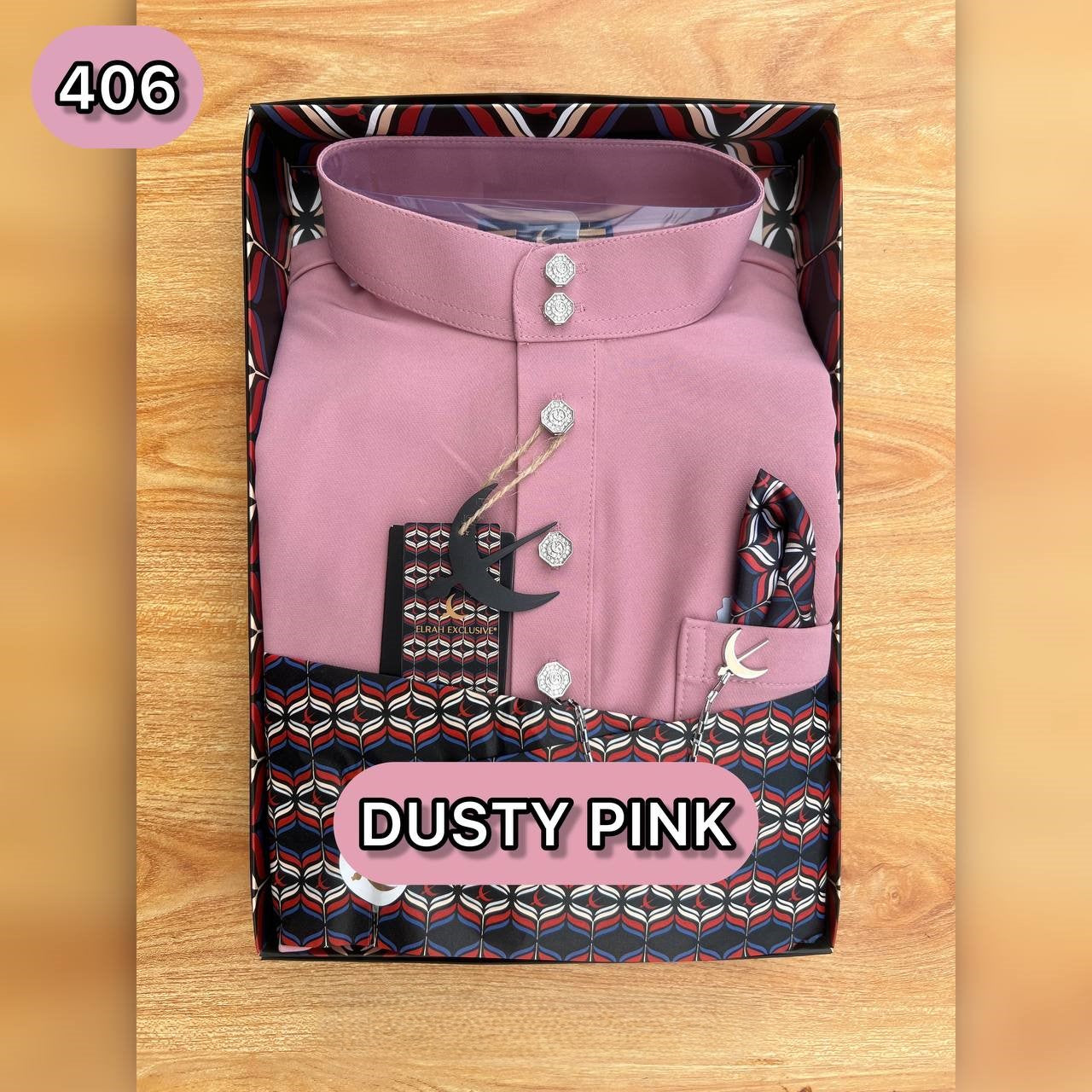 BAJU MELAYU ULTIMATE 2.0 (DUSTY PINK)