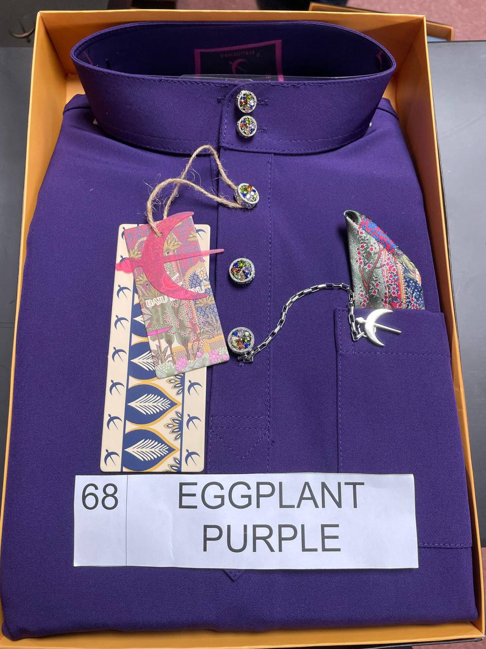 BAJU MELAYU SENNA (EGGPLANT PURPLE)