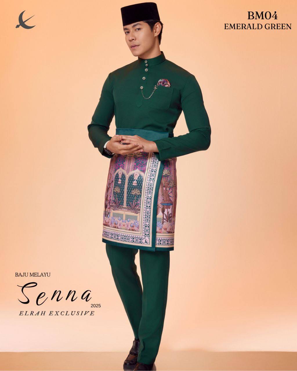 BAJU MELAYU SENNA (EMERALD GREEN)