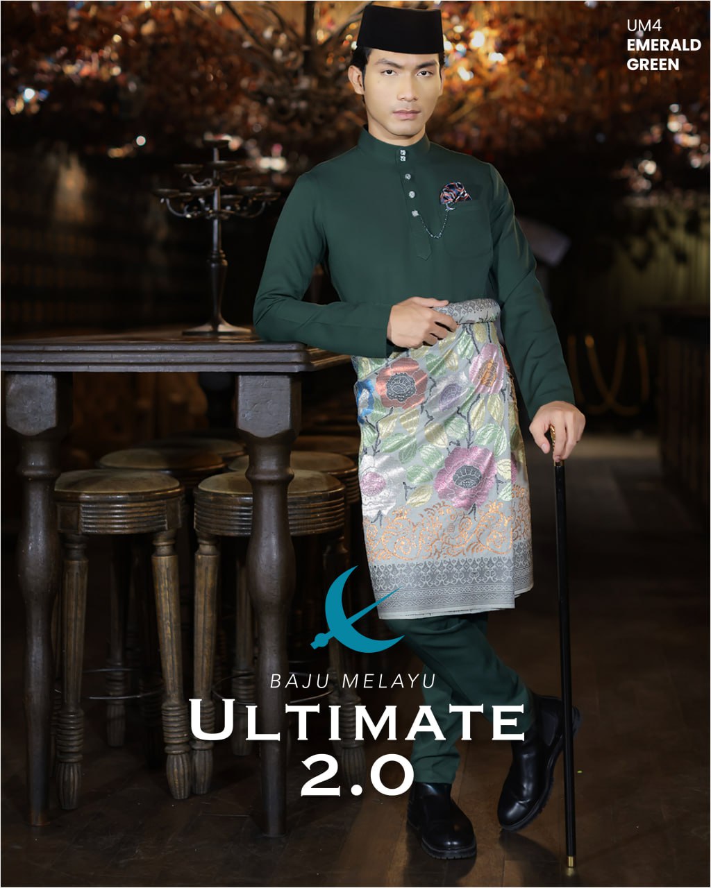 BAJU MELAYU ULTIMATE 2.0 (EMERALD GREEN)