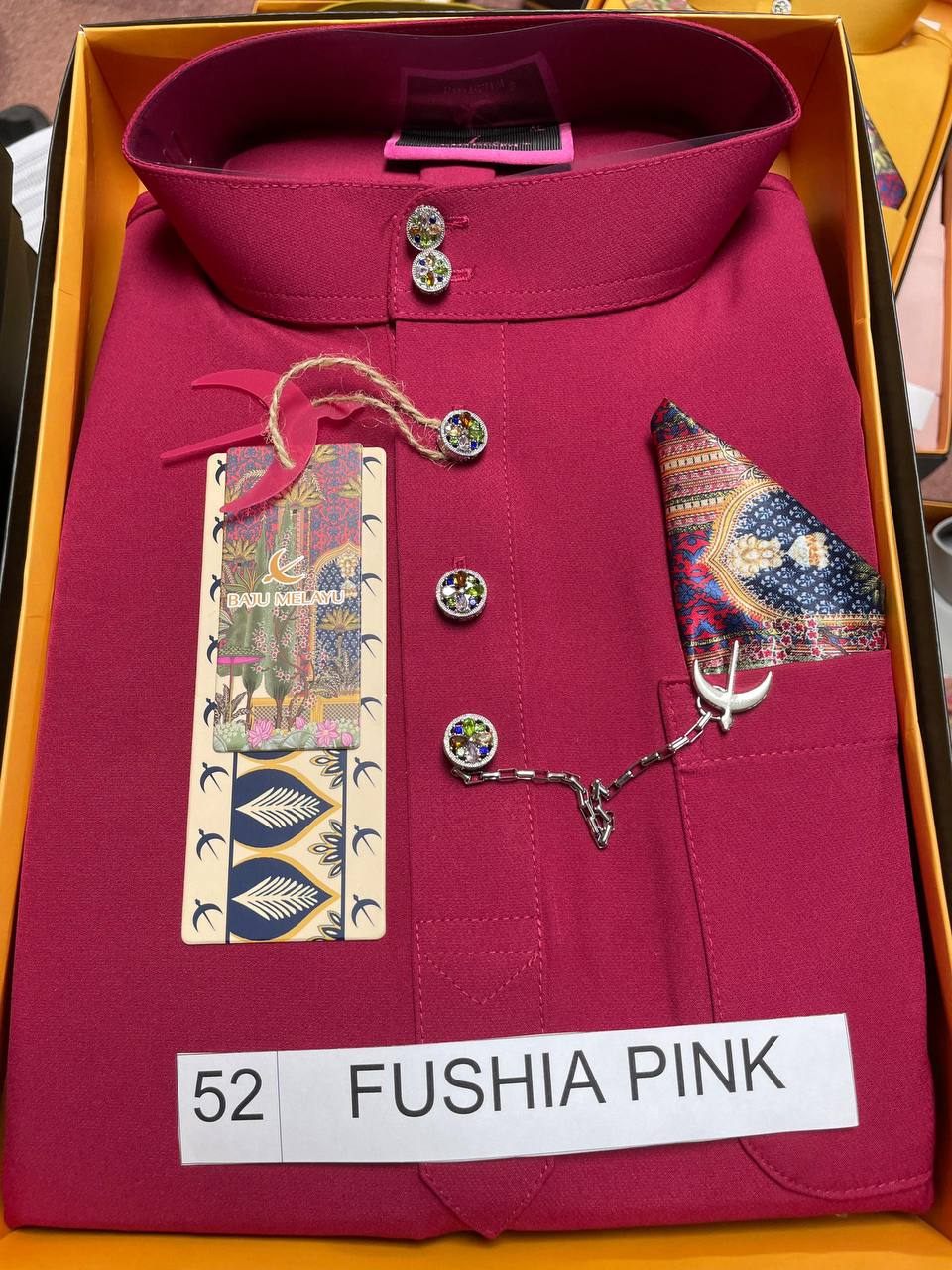 BAJU MELAYU SENNA (FUSHIA PINK)