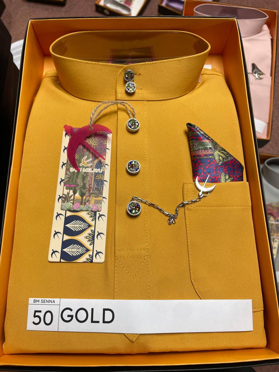 BAJU MELAYU SENNA (GOLD)