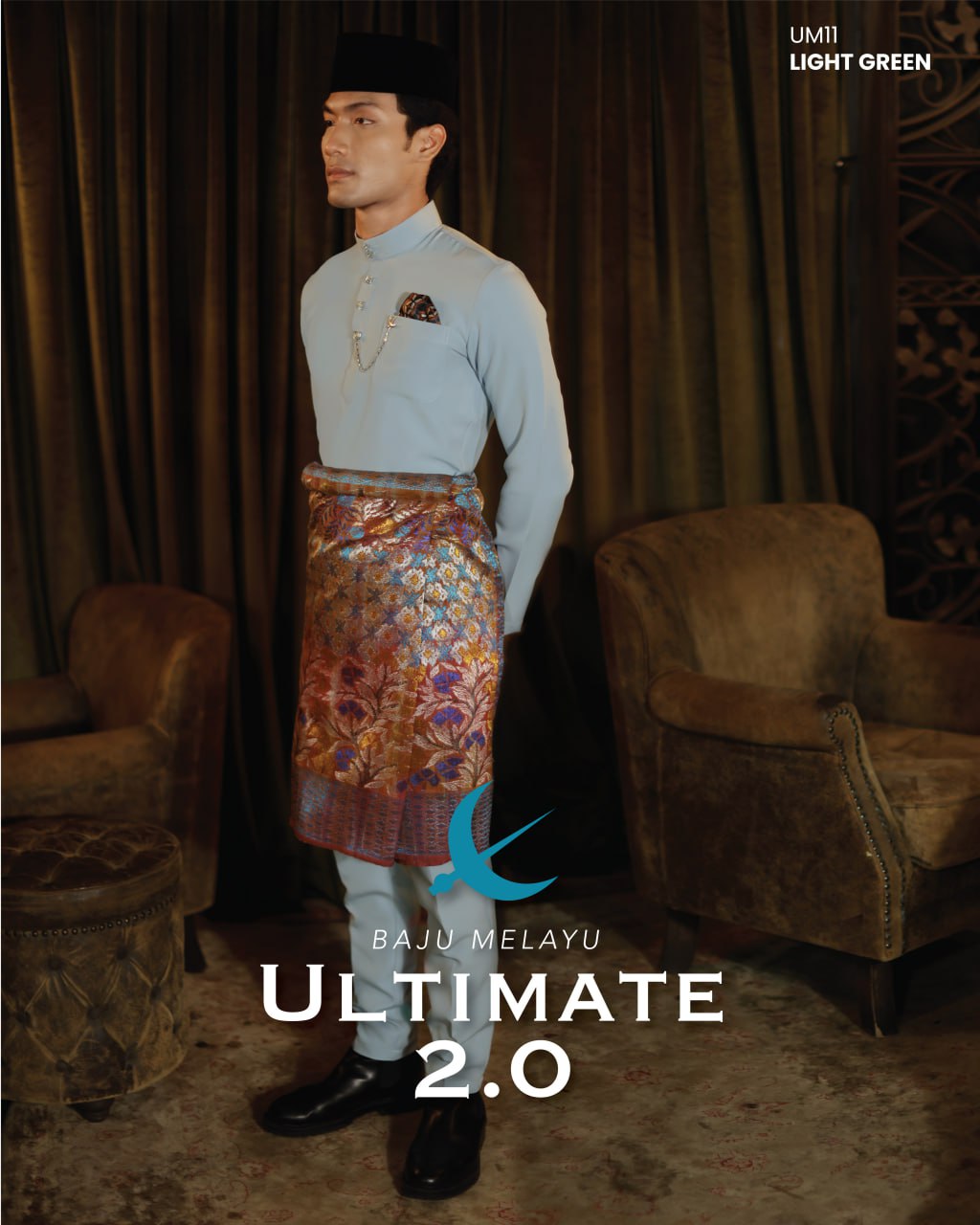 BAJU MELAYU ULTIMATE 2.0 (LIGHT GREEN)