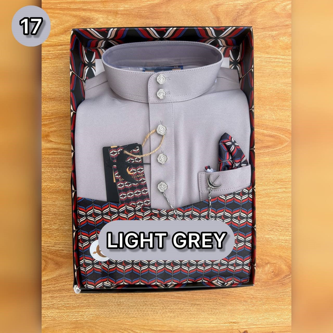 BAJU MELAYU ULTIMATE 2.0 (LIGHT GRAY)
