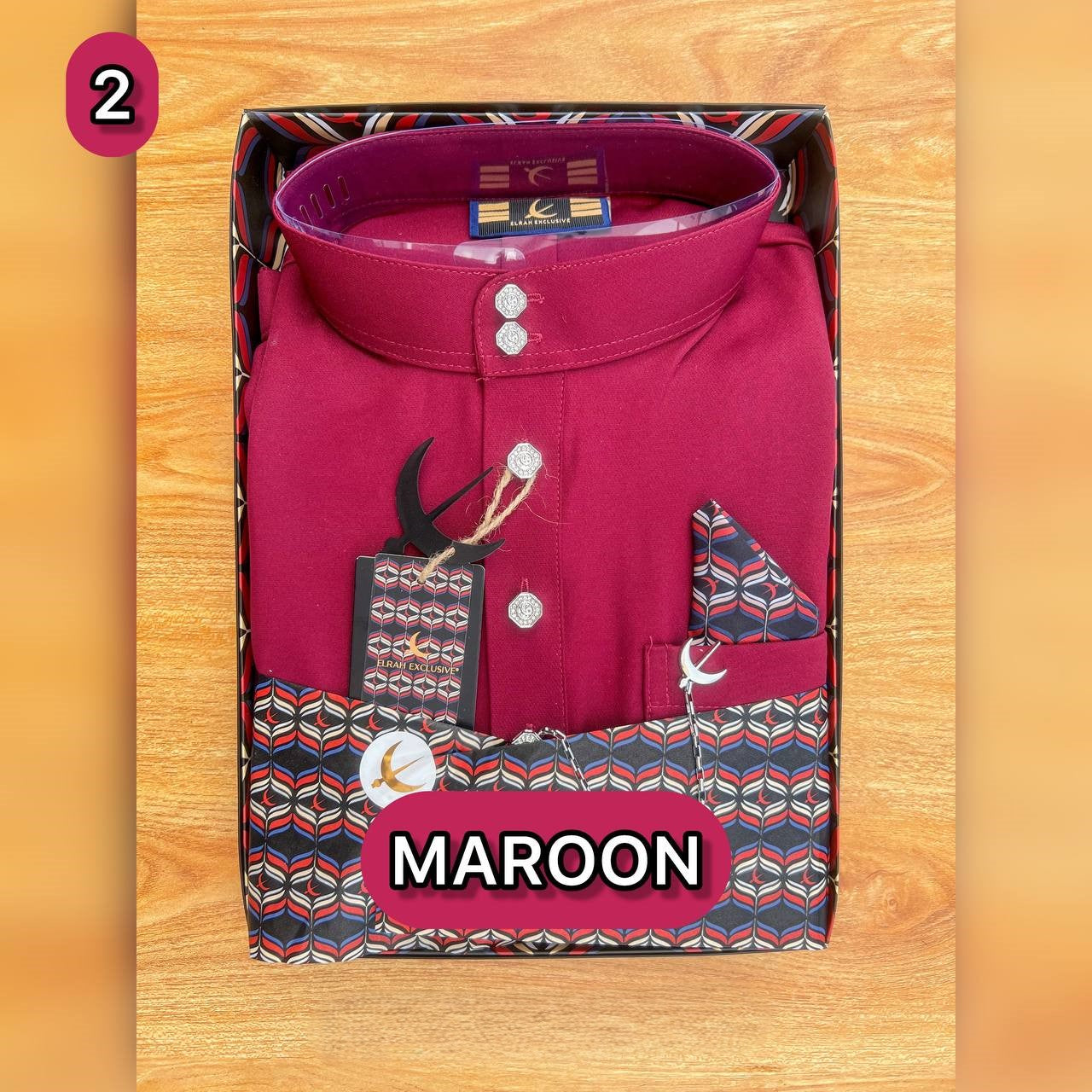 BAJU MELAYU ULTIMATE 2.0 (MAROON)