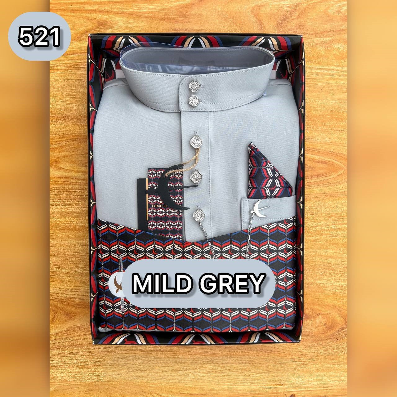 BAJU MELAYU ULTIMATE 2.0 (MILD GREY)