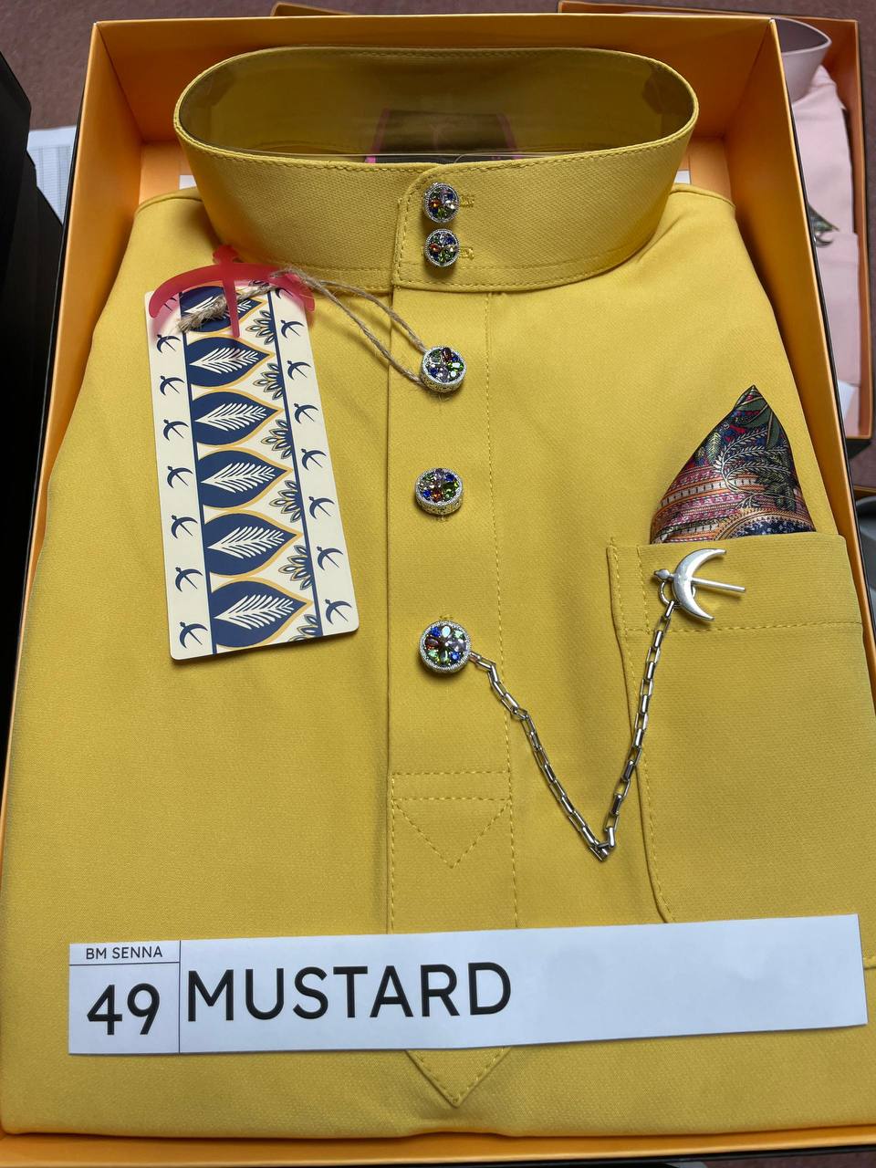 BAJU MELAYU SENNA (MUSTARD)