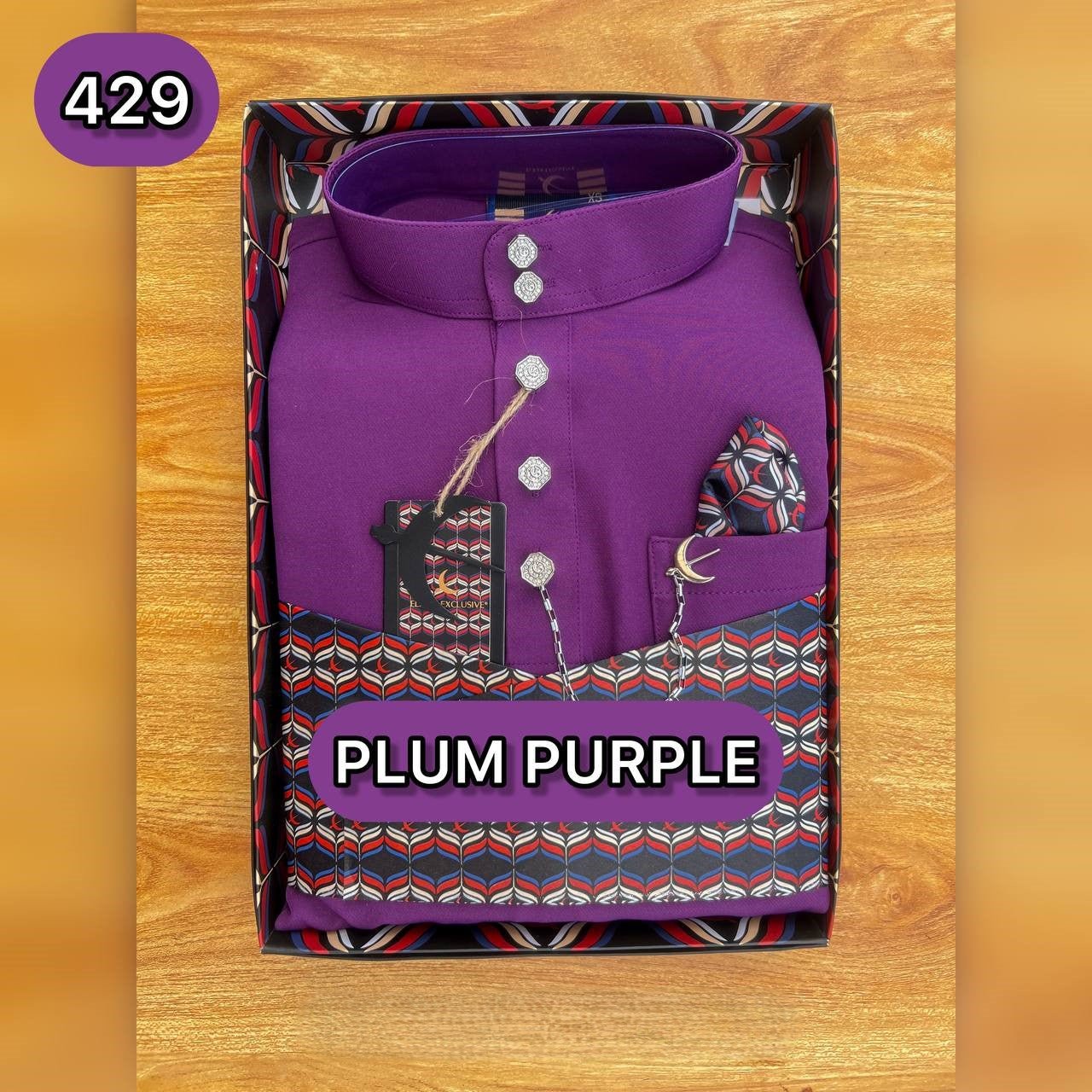 BAJU MELAYU ULTIMATE 2.0 (PLUM PURPLE)