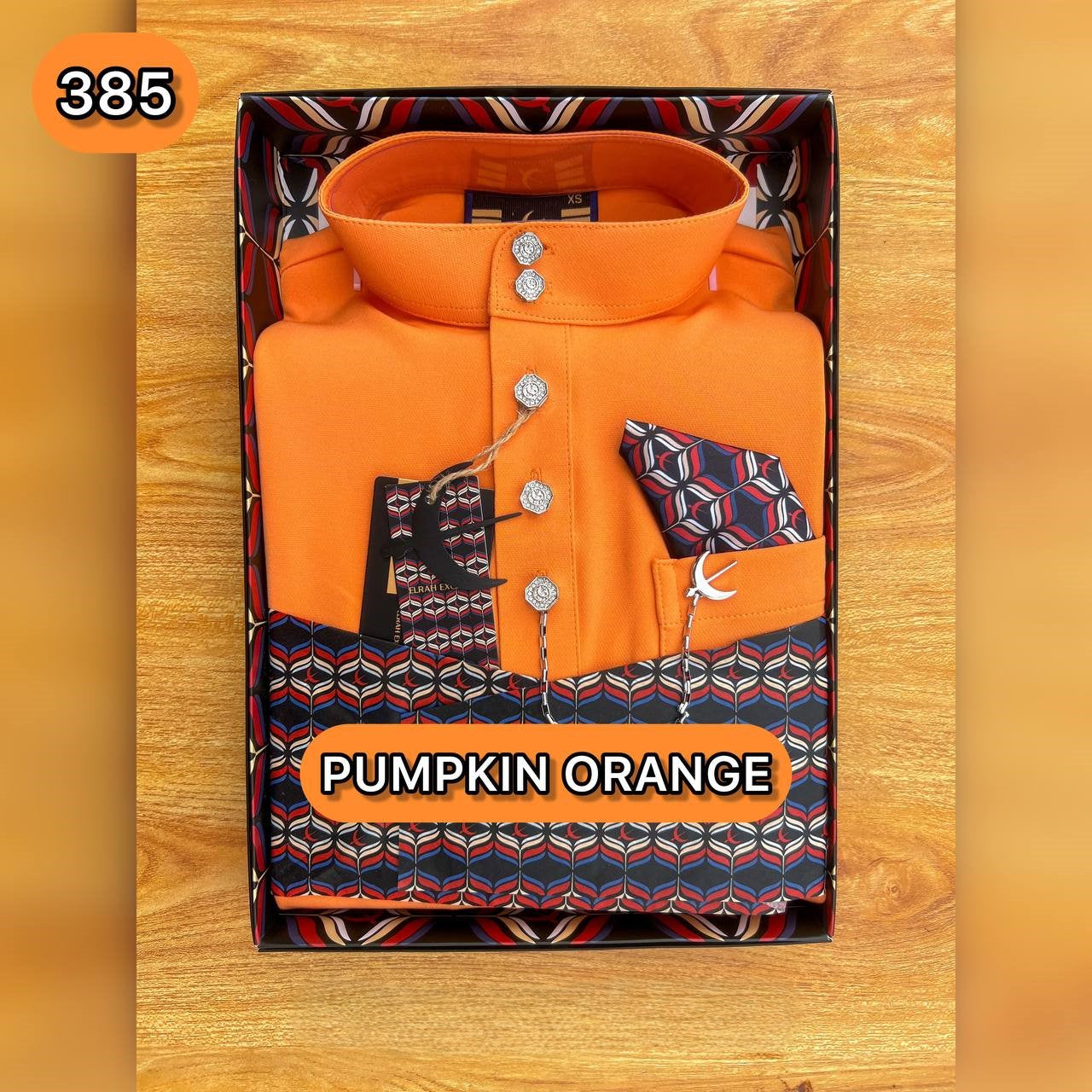 BAJU MELAYU ULTIMATE 2.0 (PUMPKIN ORANGE)