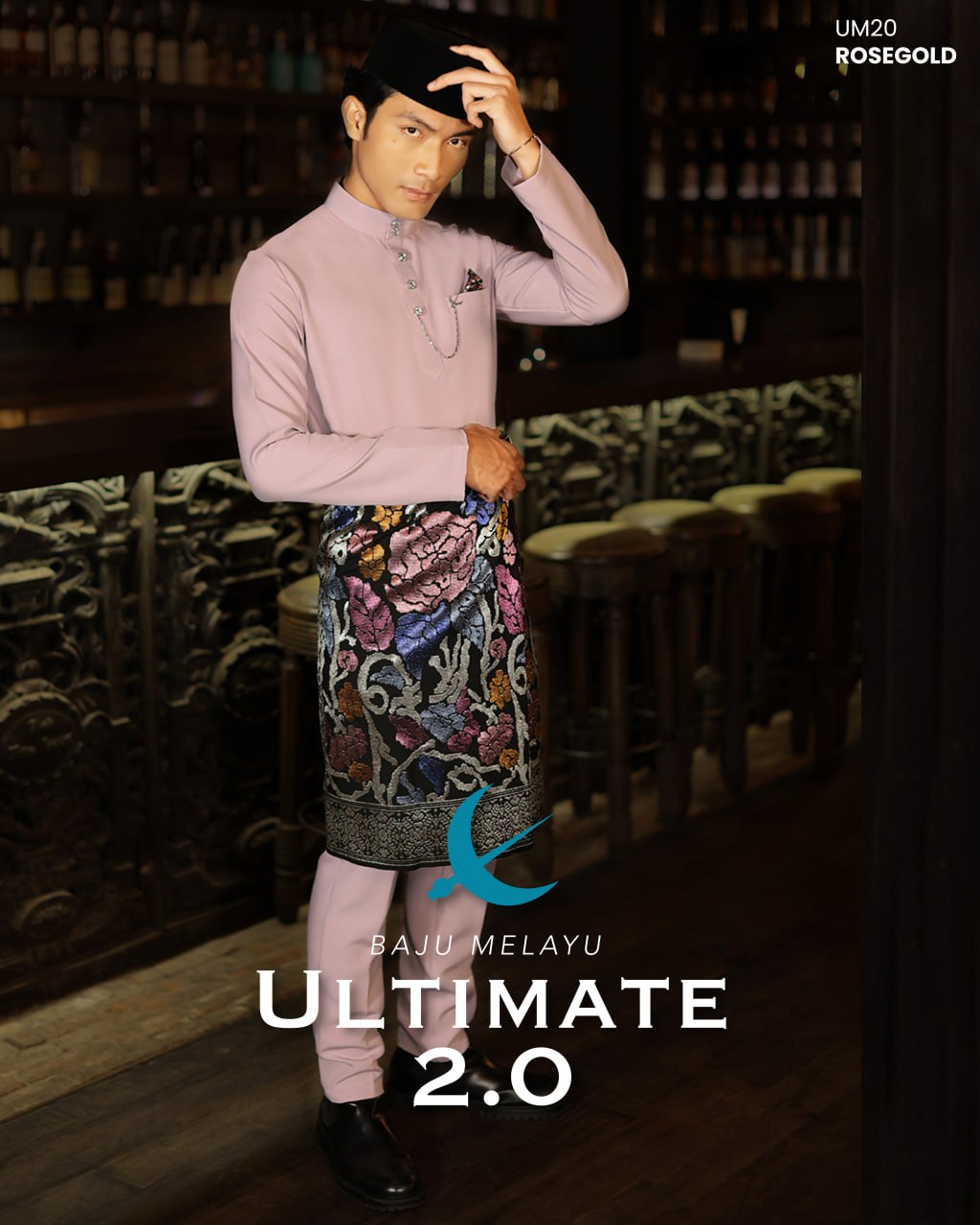 BAJU MELAYU ULTIMATE 2.0 (ROSE GOLD)
