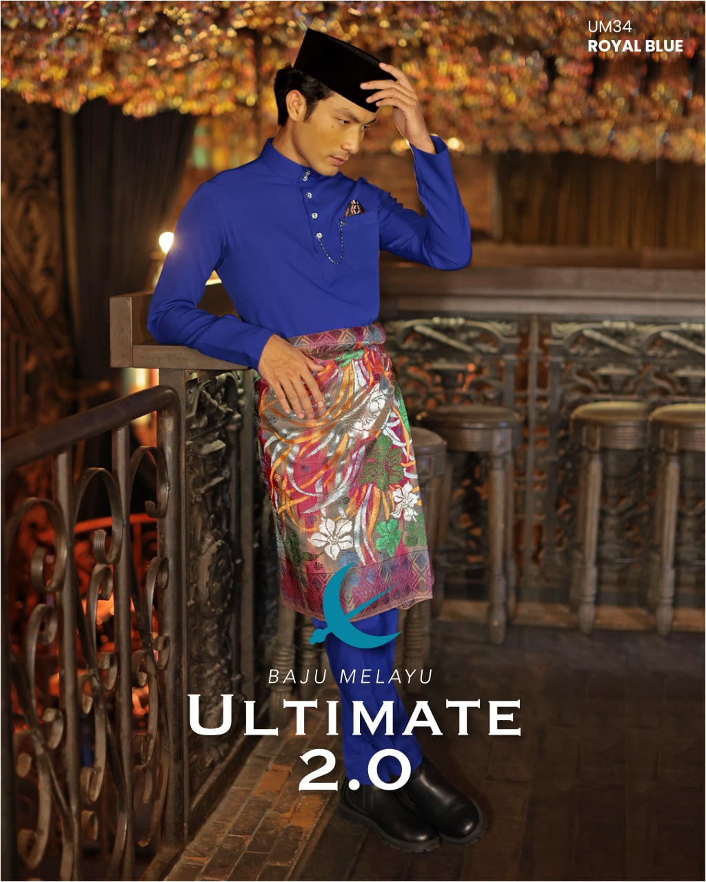 BAJU MELAYU ULTIMATE 2.0 (ROYAL BLUE)