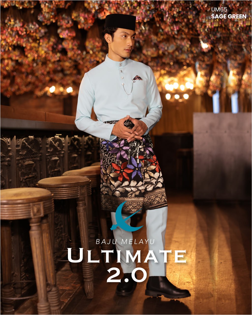 BAJU MELAYU ULTIMATE 2.0 (SAGE GREEN)