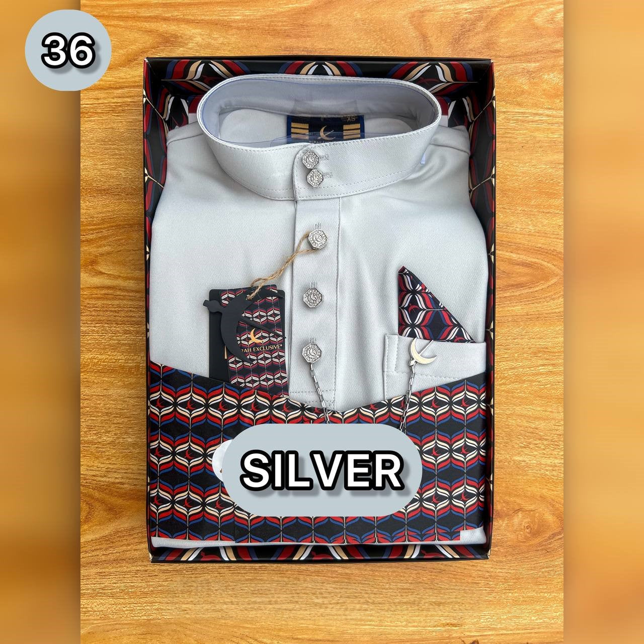 BAJU MELAYU ULTIMATE 2.0 (SILVER)