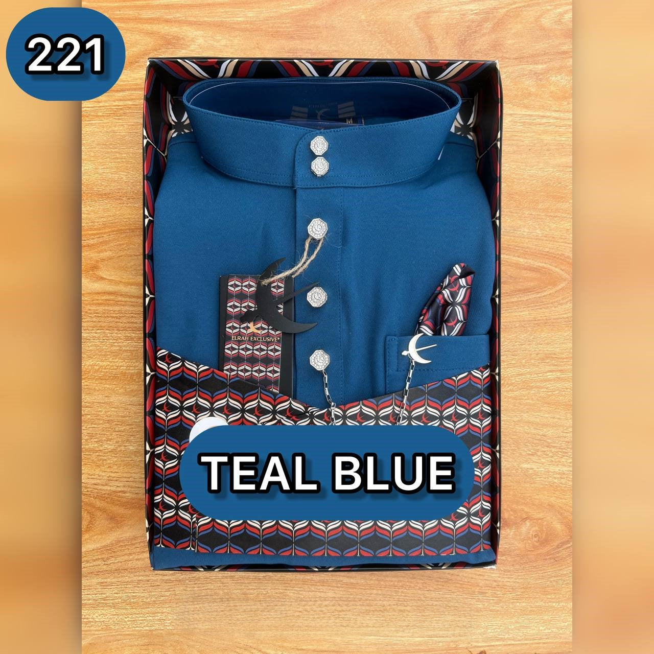 BAJU MELAYU ULTIMATE 2.0 (TEAL BLUE)