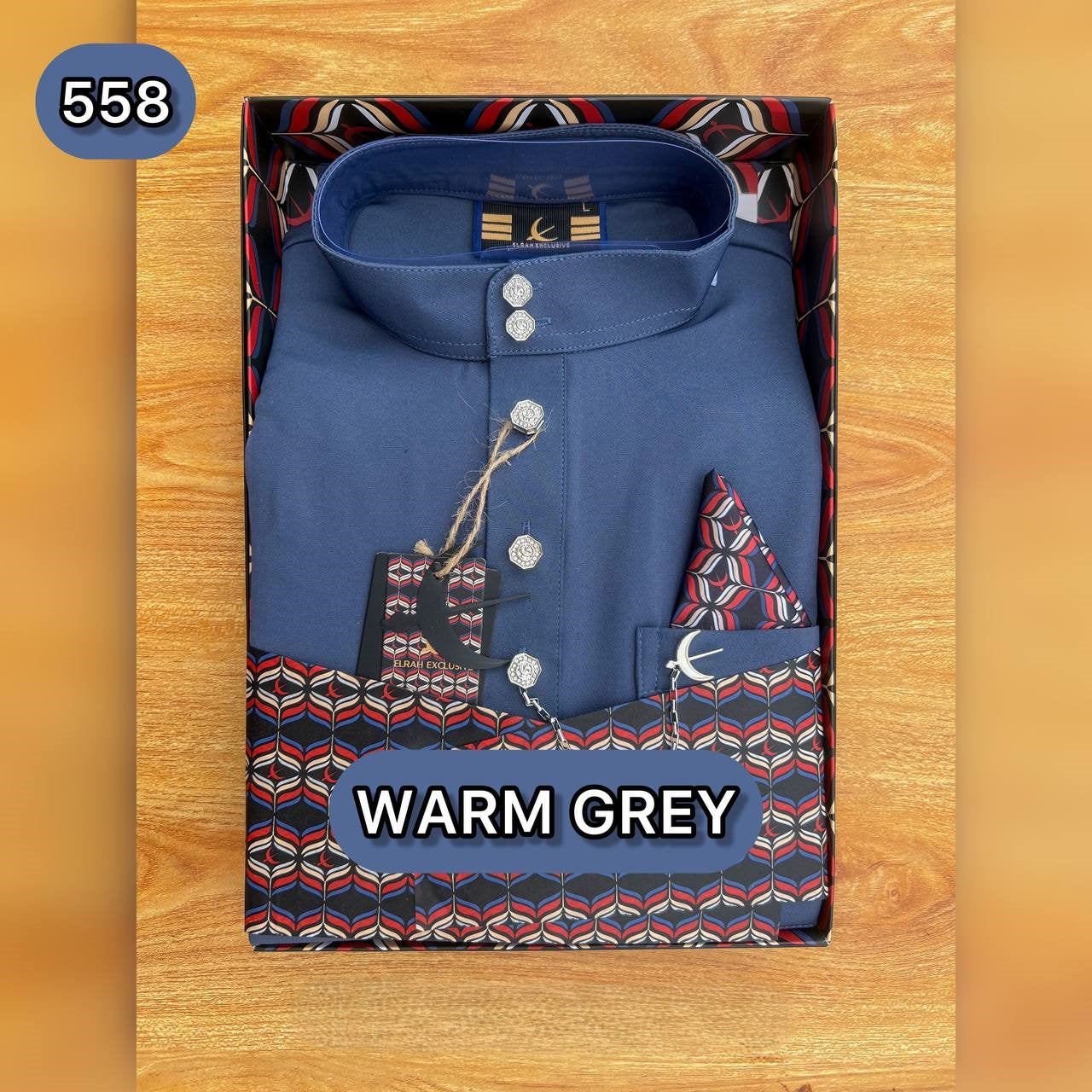 BAJU MELAYU ULTIMATE 2.0 (WARM GREY)