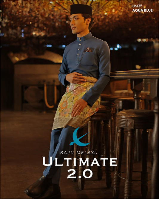 BAJU MELAYU ULTIMATE 2.0 (AQUA BLUE)