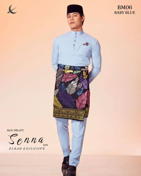 BAJU MELAYU SENNA (BABY BLUE)