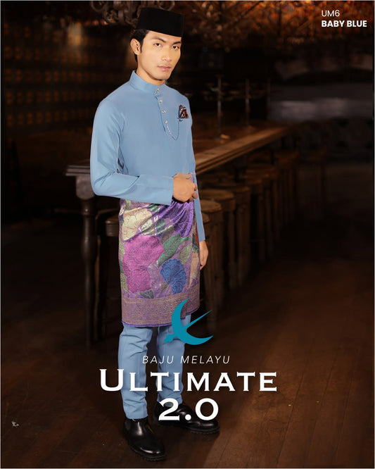BAJU MELAYU ULTIMATE 2.0 (BABY BLUE)