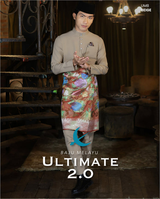 BAJU MELAYU ULTIMATE 2.0 (BEIGE)