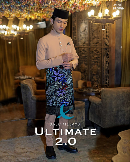 BAJU MELAYU ULTIMATE 2.0 (BROWN)