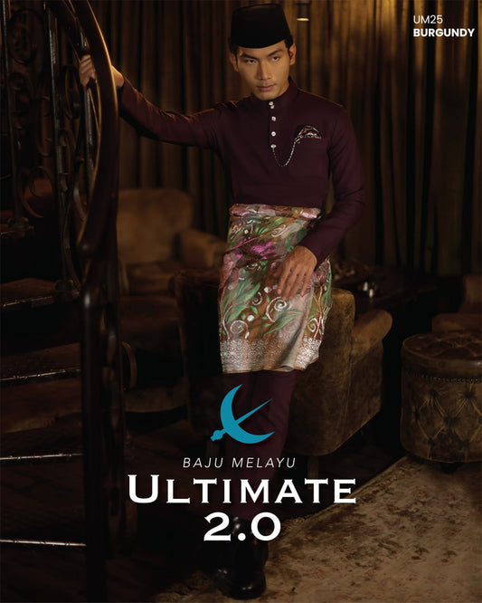 BAJU MELAYU ULTIMATE 2.0 (BURGUBDY)