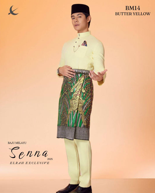 BAJU MELAYU SENNA (BUTTER YELLOW)
