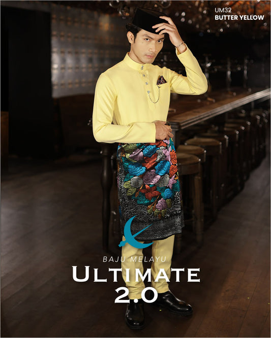 BAJU MELAYU ULTIMATE 2.0 (BUTTER YELLOW)