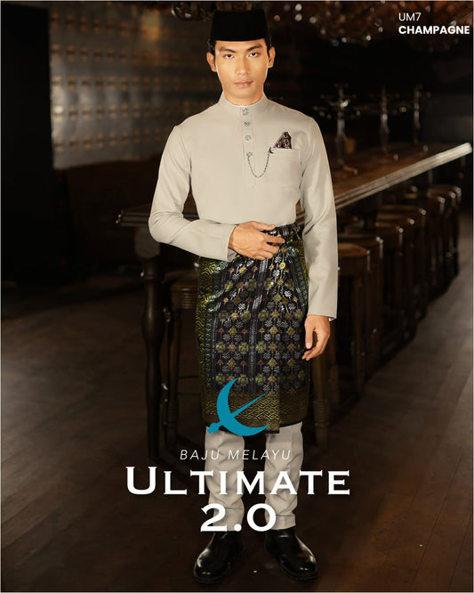 BAJU MELAYU ULTIMATE 2.0 (CHAMPAGNE)