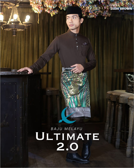BAJU MELAYU ULTIMATE 2.0 (DARK BROWN)