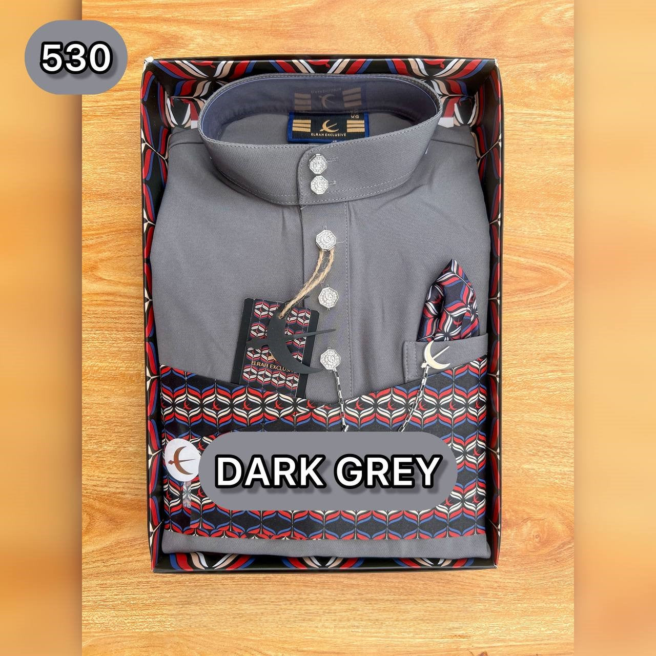 BAJU MELAYU ULTIMATE 2.0 (DARK GRAY)