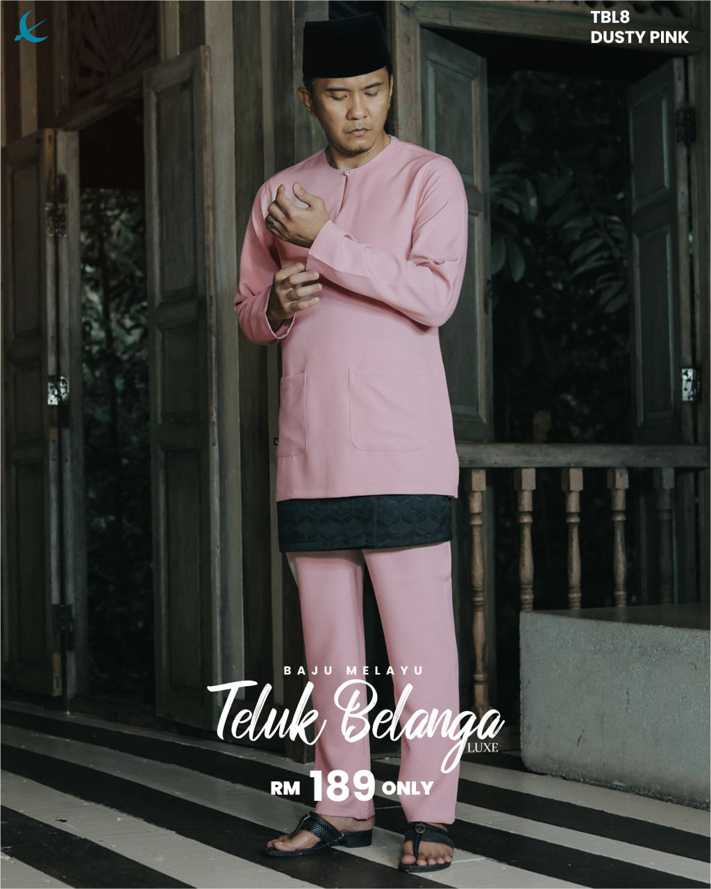 BM TELUK BELANGA LUXE (DUSTY PINK)