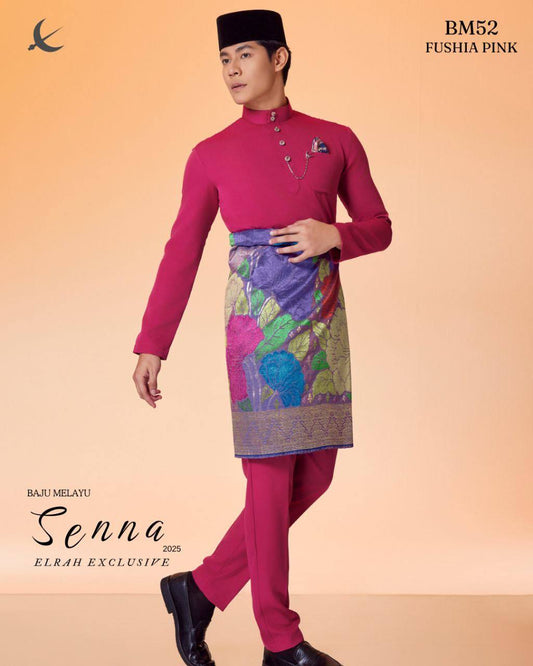 BAJU MELAYU SENNA  (FUSHIA PINK)