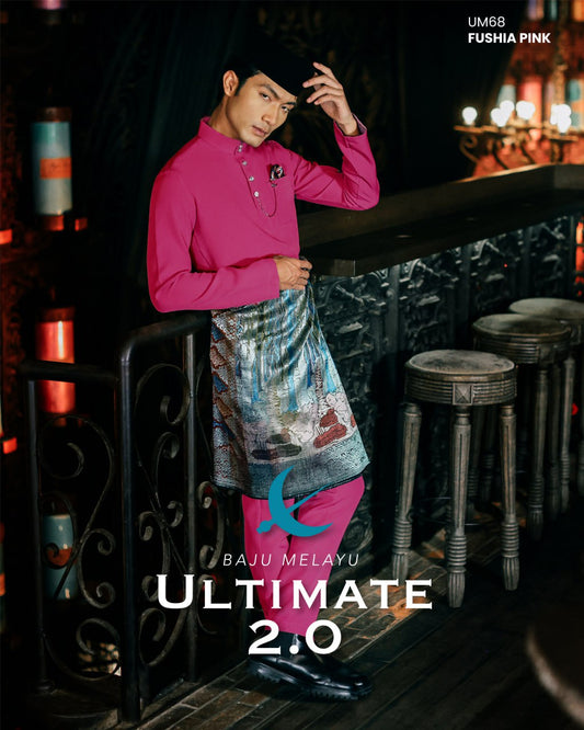 BAJU MELAYU ULTIMATE 2.0 (FUSHIA PINK)