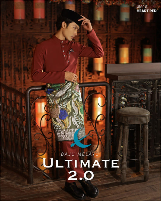 BAJU MELAYU ULTIMATE 2.0 (HEART RED)