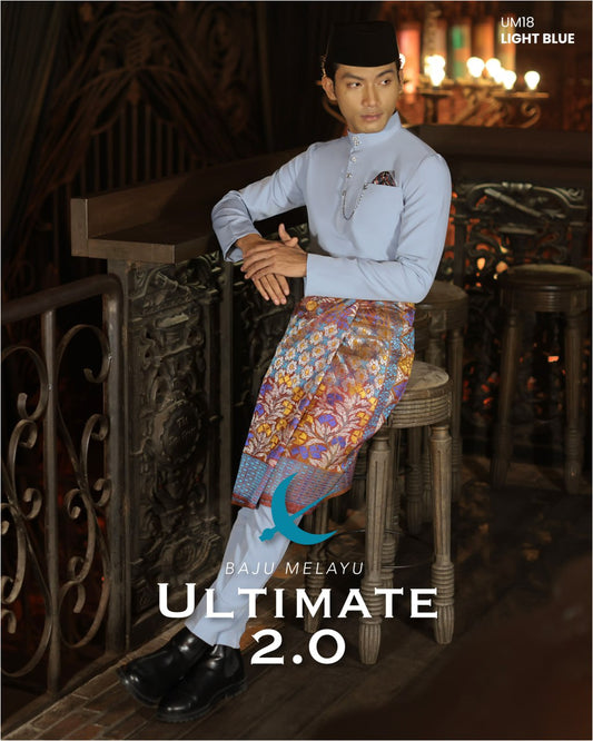 BAJU MELAYU ULTIMATE 2.0 (LIGHT BLUE)