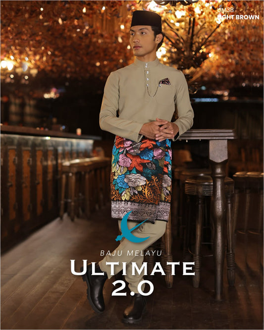 BAJU MELAYU ULTIMATE 2.0 (LIGHT BROWN)