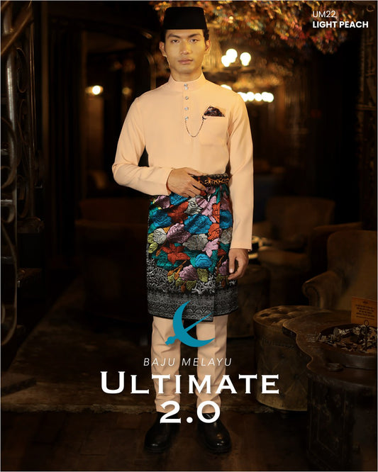 BAJU MELAYU ULTIMATE 2.0 (LIGHT PEACH)