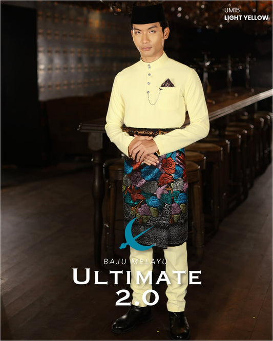BAJU MELAYU ULTIMATE 2.0 (LIGHT YELLOW)