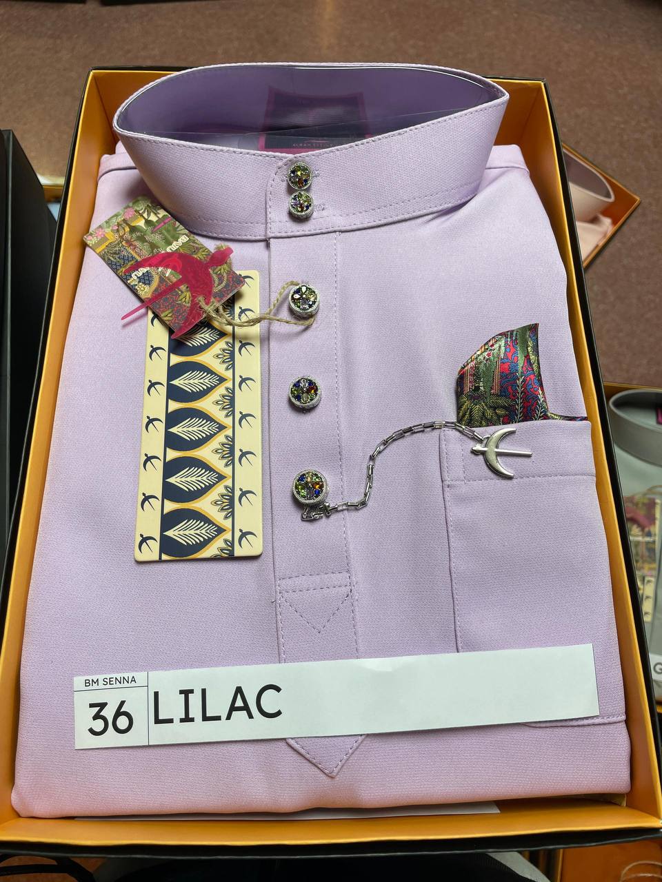 BAJU MELAYU SENNA  (LILAC)