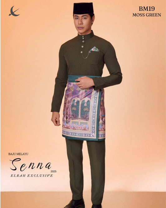 BAJU MELAYU SENNA (MOSS GREEN)